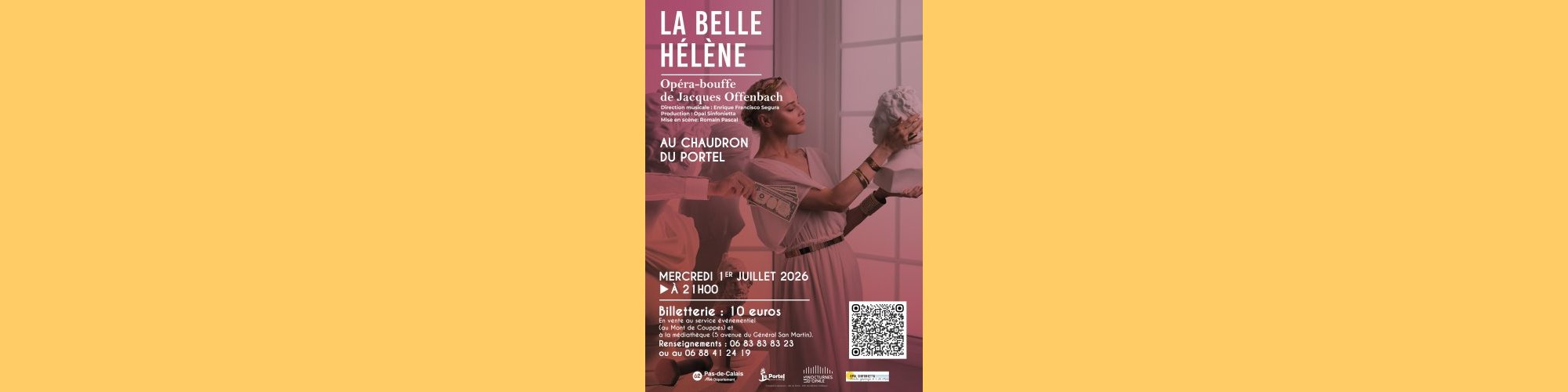 La belle Hélène de Jacques Offenbach, le 1er juillet au Chaudron au Portel à 21 heures